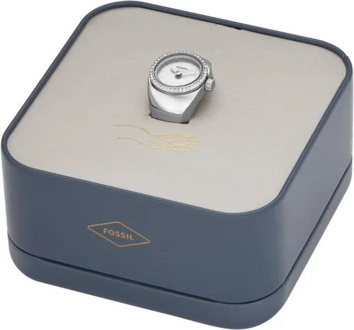 Vista 5 de Fossil Anillo de reloj para mujer con pantalla analógica de dos manecillas y banda de expansión de acero inoxidable