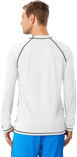 Vista 2 de Speed Space Dye Camiseta de natación estilo rash guard de manga larga para hombre con protección UV y UPF 50