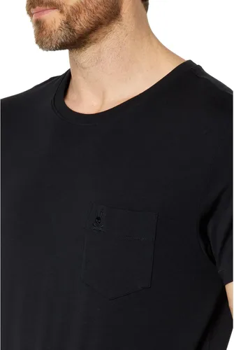 Vista 3 de Psycho Bunny Camiseta con bolsillo para descansar, color negro, talla XL, Negro