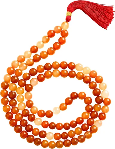 Vista 107 de Collar y Pulsera de Cuentas de Oración Japa Mala de Amazing Gemstone, 108 Cuentas para Meditación turquesa (African Turquoise)