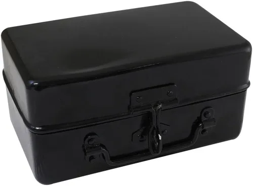 Vista 10 de Bin Buddy Caja de almacenamiento de acero para candado, diseño compacto de 7 x 4 x 2 pulgadas, ideal para almacenar joyas, reliquias, pasaportes