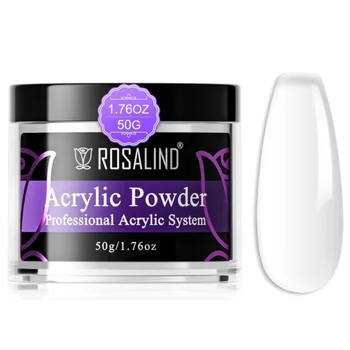 Vista 14 de Rosalind Polvo de uñas acrílico negro 50 g/1.76 oz – Polímero de cristal negro polvo de uñas para extensión acrílica, no necesita lámpara