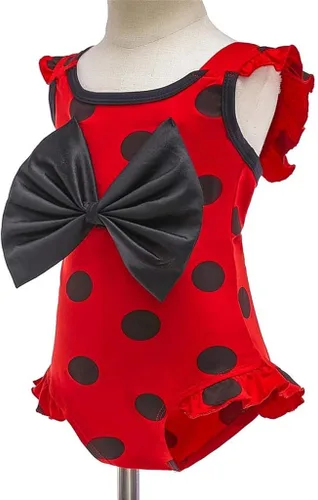 Vista 3 de Traje de baño Lito Angels Niñas Mariquita Lunares Traje de baño Traje de baño Traje de baño de una pieza