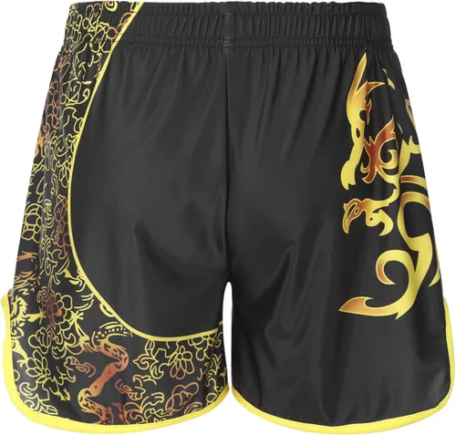 Vista 2 de Lejafay Pantalones cortos deportivos Muay Thai para hombre, pantalones cortos de kickboxing, artes marciales y artes marciales