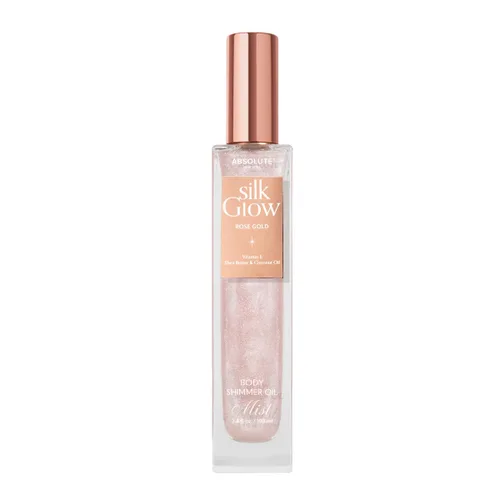 Vista 18 de Absolute New York - Silk Glow Shimmer Mist Glow, radiante, brillo para cuerpo, cara y cabello, manteca de karité, aceite de coco, vitamina E