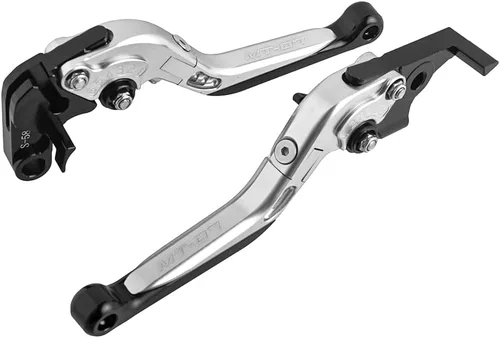 Vista 12 de Para Yamaha MT-07 2014-2020 Accesorios de motocicleta CNC ajustable plegable extensible freno embrague palancas (negro)
