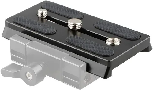 Vista 3 de CAMVATE Placa base de liberación rápida para cámara con roscas de 1/4" y 3/8" compatible con trípode Manfrotto577/501/504 - 2149