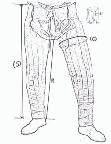 Vista 7 de THE MEDIEVALS Chausses acolchados gruesos rezagados debajo de la armadura Gambeson Hauberk SCA
