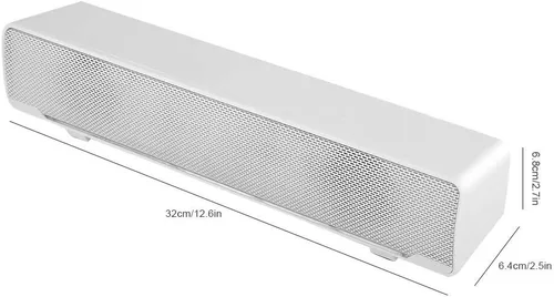 Vista 8 de Barra de sonido, altavoces profesionales de computadora multifunción estéreo envolvente sonido de graves profundos USB con cable