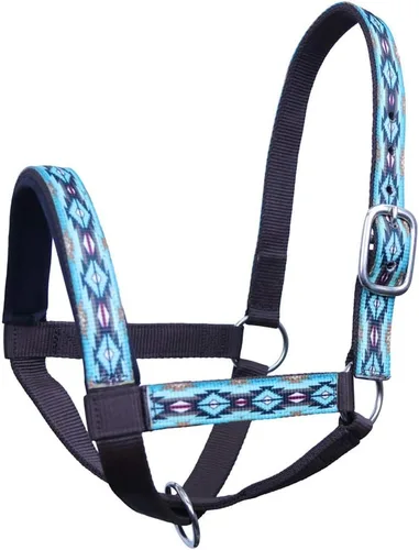 Vista 2 de Tahoe Tack Cuello halter de llama con revestimiento de nailon con banda nasal acolchada