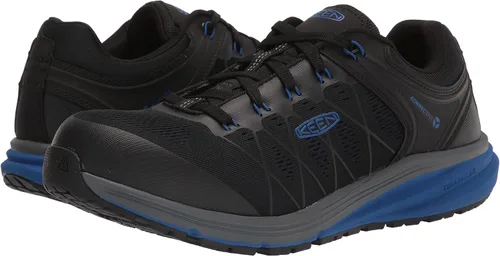 Vista 7 de KEEN Utility Zapatillas de trabajo industriales Vista Energy de baja altura con punta compuesta para hombre, negro, azul (Nautical BlueBlack), 10