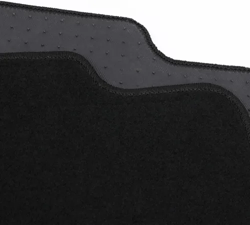 Vista 5 de IKON MOTORSPORTS - Alfombrillas compatibles con Nissan Versa 2007-2012, 4 alfombras delanteras de nailon negro para protección de suelo interior por