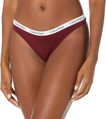 Vista 2 de Calvin Klein - Carousel Tanga de algodón con logo para mujer