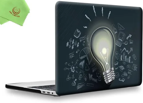Vista 24 de UESWILL Estuche rígido mate suave compatible con MacBook Pro de 15 pulgadas con Touch Bar y USB-C de 2016-2019, modelo A1990 A1707, negro