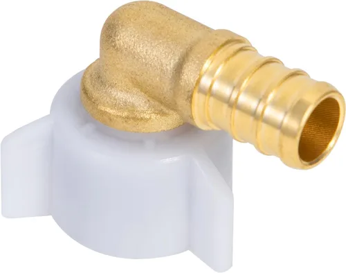 Vista 6 de PEX 1/2 "x 1/2" NPT Codo giratorio roscado hembra NPSM accesorios de latón para crimpado, accesorios Pex 1/2 pulgada 90 grados giratorio hembra