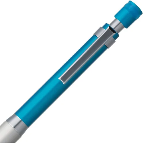 Vista 4 de Uni Kuru Toga - Lápiz mecánico de alta calidad con rotación de plomo de 0.012 in, cuerpo azul (M3-1012) (paquete de 2)
