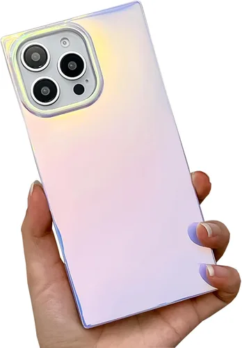 Vista 38 de Elegante Funda con Concha de Madre Perla para Niña Compatible con iPhone 14 de 6.1 Pulgadas, Funda Rectángulo con Borde, Elegante y delgada