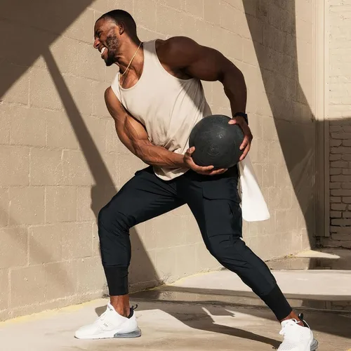 Vista 7 de DIOTSR Pantalones deportivos ligeros para hombre, pantalones deportivos tipo cargo para hombre, pantalones de entrenamiento delgados con bolsillos