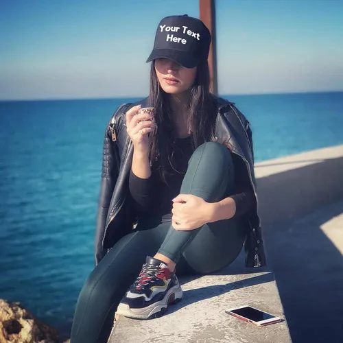 Vista 6 de Gorra de béisbol bordada personalizada, tu propio texto, sombreros personalizados para papá