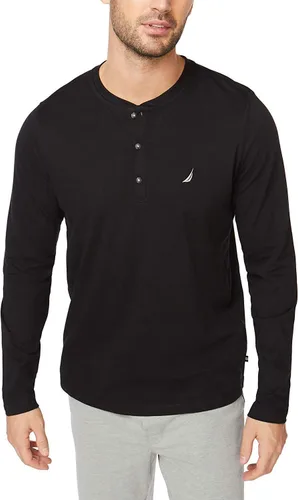 Vista 6 de Nautica Camiseta de pijama Henley de manga larga para hombre Índigo