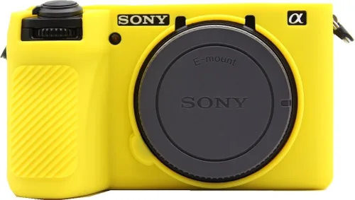 Vista 6 de Funda para cámara A6700, funda de silicona delgada y ligera para Sony Alpha A6700 (negro, glaseado)