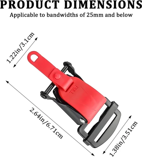 Vista 2 de Kit de hebilla de liberación rápida para casco – Reemplazo de hebilla de correa de barbilla para casco de motocicleta, cierre de liberación rápida