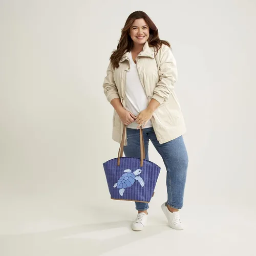 Vista 5 de Vera Bradley Bolso tote de paja para mujer