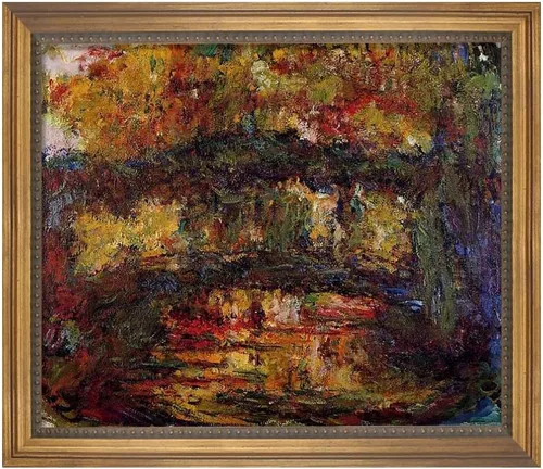 Vista 17 de Famous Paintings Villas at Bordighera por Claude Monet impresiones en lienzo con marco de madera, carteles e impresiones naturales para baño, sala