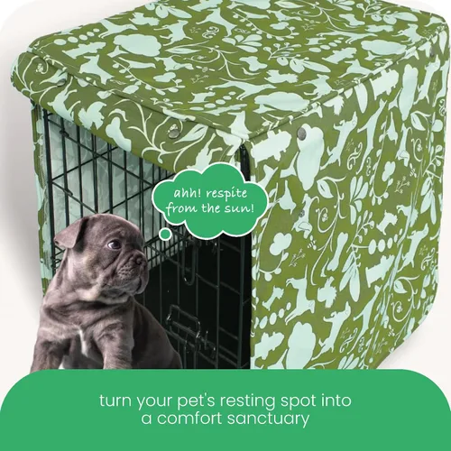 Vista 7 de Molly Mutt cubierta para jaula de perro, cubierta para perro, cubierta para jaulas de perro, cubiertas para jaulas de perro, crea una jaula de perro