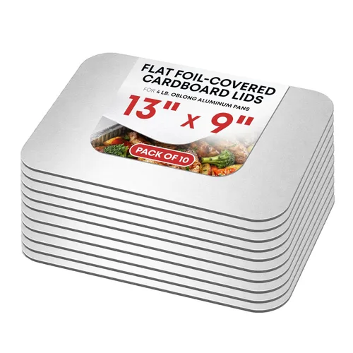 Vista 12 de IDL Packaging Sartenes de papel de aluminio oblongos de 4 libras – 13 x 9 x 1.5 pulgadas (paquete de 5) – Platos desechables de aluminio