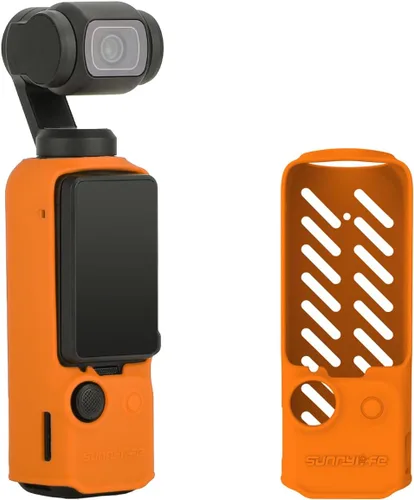 Vista 7 de Funda protectora para DJI Osmo Pocket 3, Funda de silicona Bolsillo 3 Funda de cámara Protector de piel (negro)