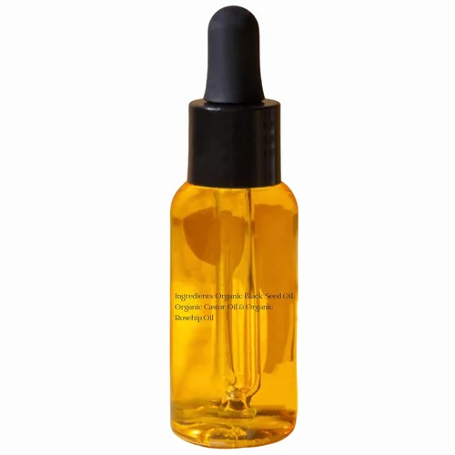 Vista 6 de Aceite de semilla negra, aceite de rosa mosqueta, aceite de ricino orgánico prensado en frío para el rostro, antienvejecimiento, milagro, suero