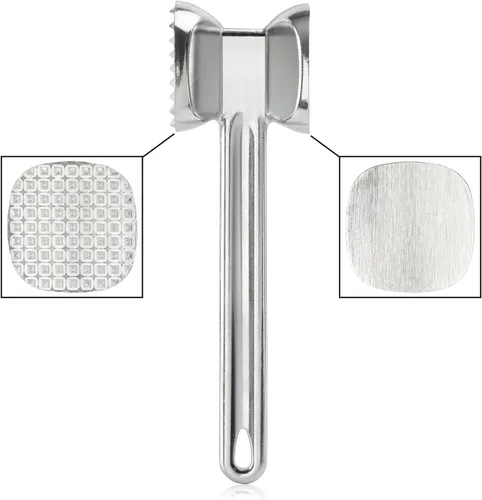 Vista 2 de New Star Foodservice 36374 Heavy Duty Cast Aluminum Meat Tenderizer, 10-Inch (Pack of 2)