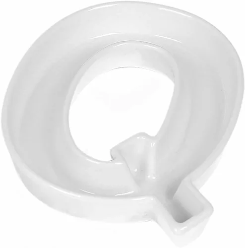Vista 10 de Coffeezone - Plato de cerámica para dulces y nueces, decoración para bodas y fiestas, Blanco