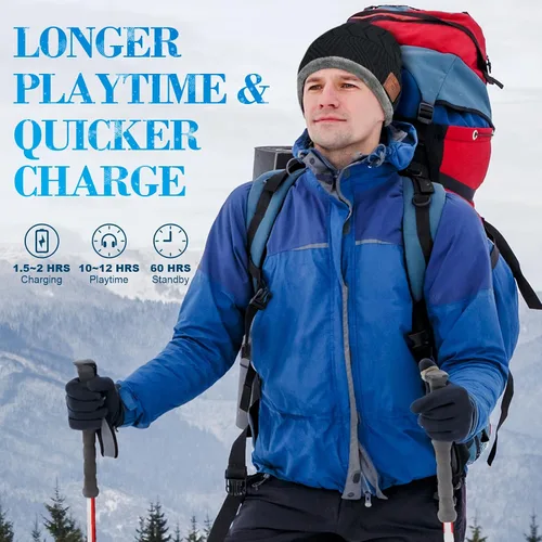 Vista 5 de Gorro Bluetooth para hombres, adolescentes y niños, ideas de regalo