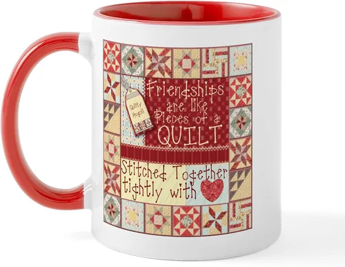 Vista 38 de CafePress I'd Rather Be Quilting Mug Taza de café de cerámica de 11 oz (11.0 fl oz)