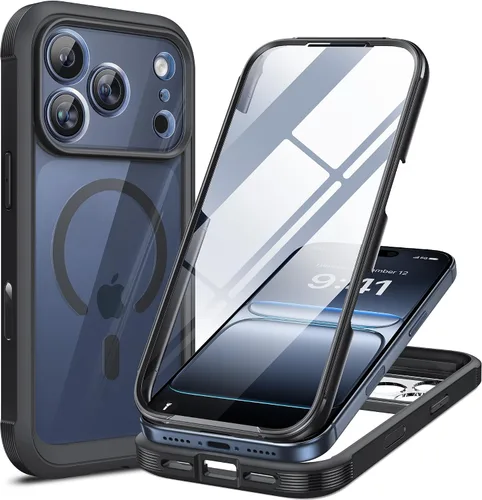 Vista 116 de Miracase Funda para iPhone SE de 3ª/2ª generación 2022 2020 de cuerpo completo con protector de pantalla de vidrio integrado, resistente protección