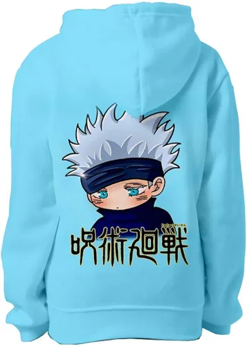 Vista 2 de PPONE Gojo Satoru - Sudadera con capucha, diseño de anime Jujutsu Kaisen