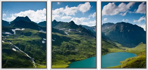 Vista 38 de wall26 Lienzo enmarcado para pared, juego de arte de selva, rana, hoja de palmera, naturaleza, desierto, arte moderno, realismo, decorativo