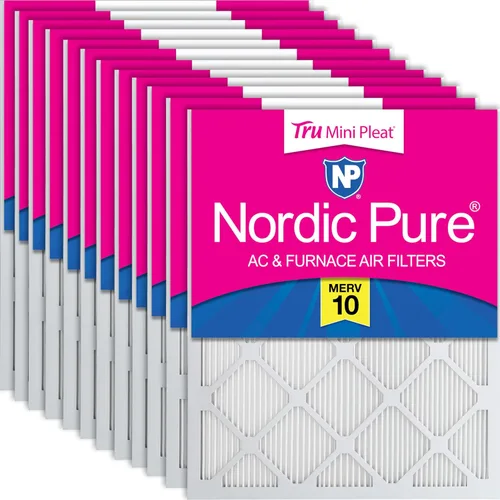 Vista 27 de Nordic Pure 20x20x1 (Tamaño real: 19 1/2 x 19 1/2 x 3/4) Filtros de aire para caldera/aire acondicionado Poly Green MERV 6 – Reduce el polvo