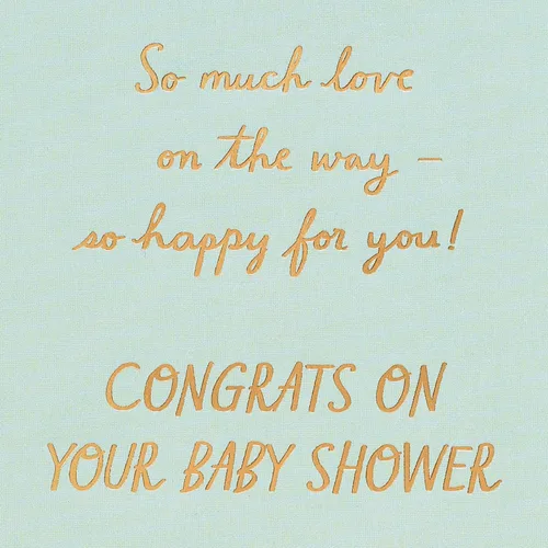 Vista 3 de Tarjeta de Baby Shower de American Greetings (Amor en camino)