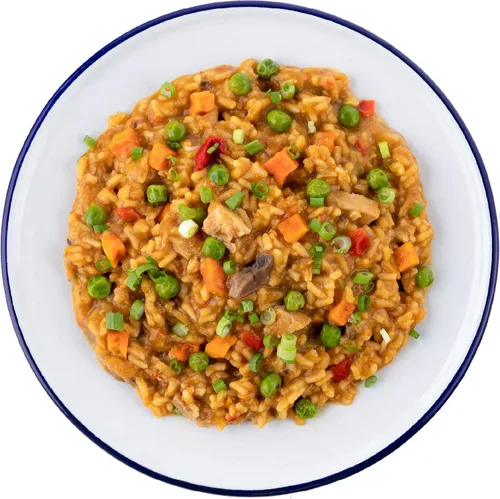 Vista 3 de Mountain House Teriyaki de pollo con arroz (2 porciones) Alimentos liofilizados para mochileros y campamentos