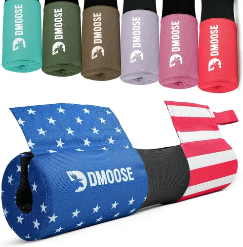 Vista 20 de DMoose Fitness Barbell Pad for Hip Thrust, Squat & Lunges - Non-Slip Thick Foam Cushion for Neck and Back Support with Two Straps - Hip Thrust Pad