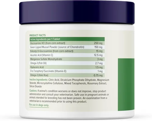Vista 2 de YuMOVE Suplemento para articulaciones para perros mayores Glucosamina y Mejillón de labios verdes, glucosamina, ácido hialurónico y Omega 3