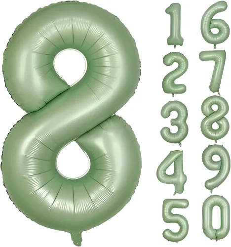 Vista 293 de Globos gigantes de helio de aluminio de 40 pulgadas, color negro, globos digitales grandes del número 0 para decoración de fiesta de cumpleaños