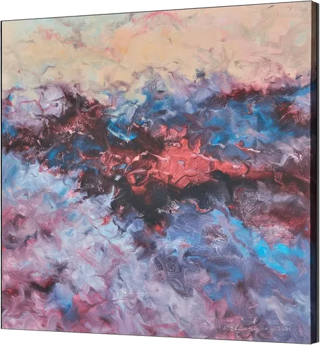 Vista 7 de Gloliv Lienzo decorativo para pared, pintura abstracta para decoración de pared, reproducción autorizada por artistas, impresiones de lienzo