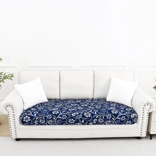 Vista 33 de Smiry Fundas de cojín de sofá estampadas, fundas elásticas suaves para sofá, fundas de sofá lavables antideslizantes, protector de muebles para Beige