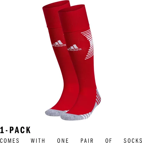 Vista 5 de adidas Team Speed 3 - Calcetines de fútbol (1 par), team power rojoblanco