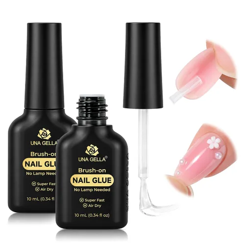 Vista 16 de UNA GELLA Pegamento de uñas de gel 6 en 1 para puntas de uñas transparentes