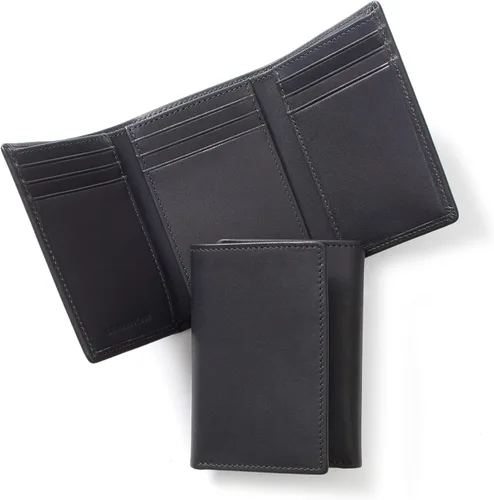 Vista 9 de Leatherology Trifold con cartera para tarjetas Negro Onyx